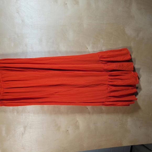 Cotton On Flamenco Off Shoulder Empire Waist Maxi Dress Women Sz L NWT - Picture 9 of 9